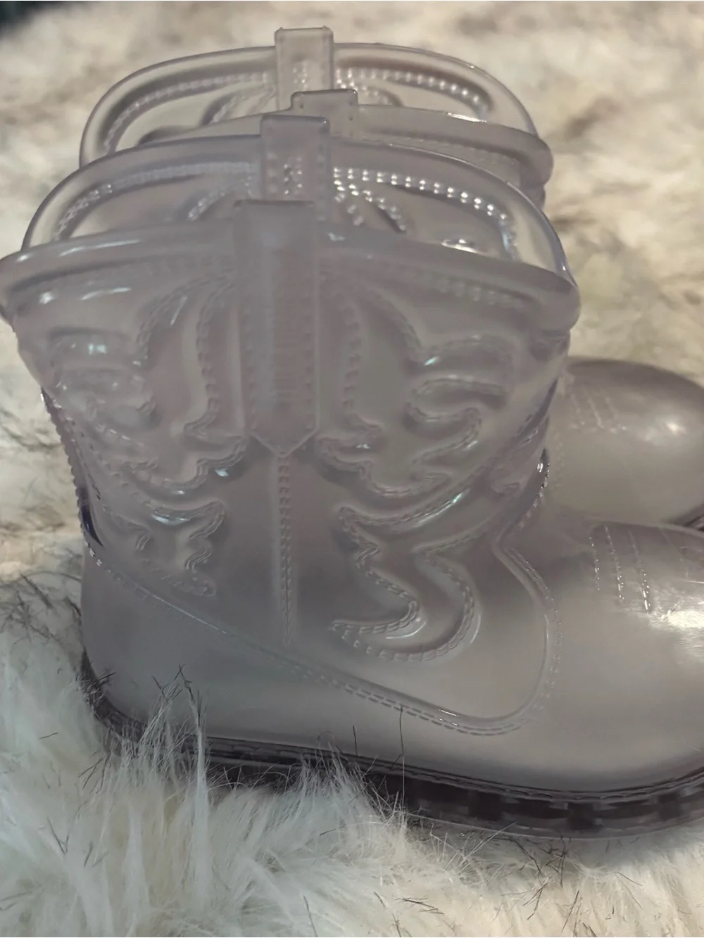 Mini Melissa Texas Clear Transparent Jelly Rain Boots